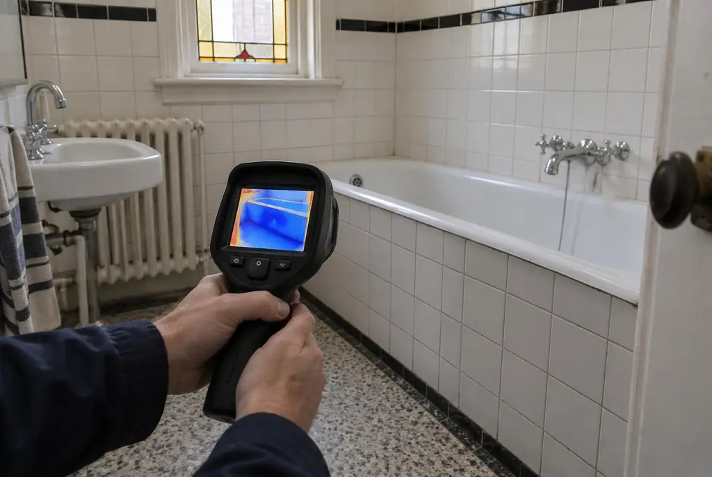 Lekdetectie Wolvega – onderzoek in een badkamer van een oudere woning