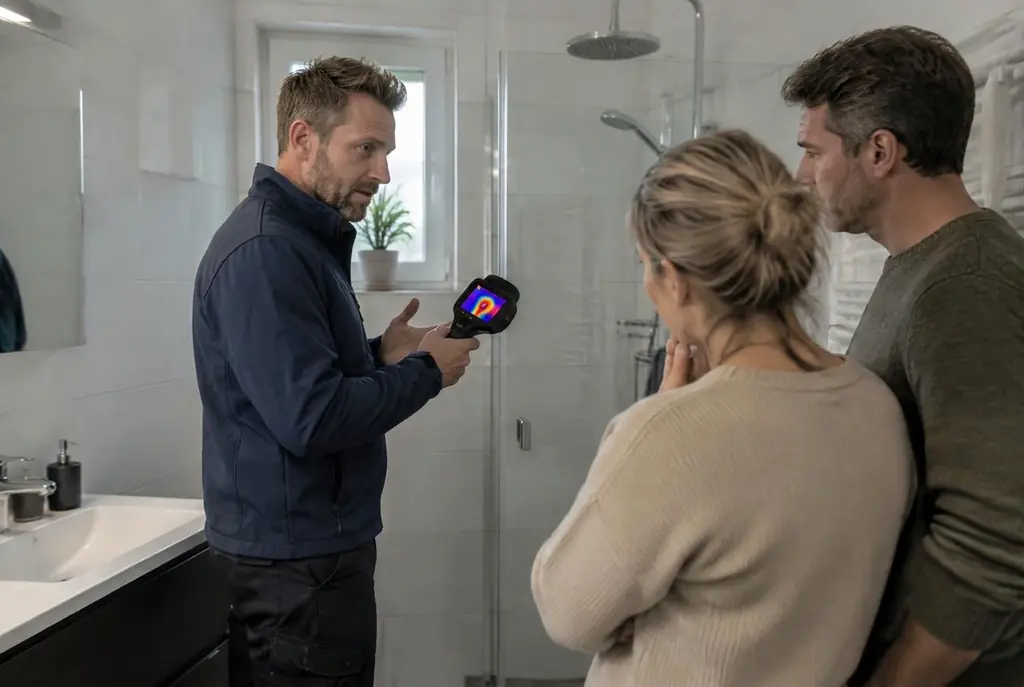 Lekdetectie Wolvega – specialist legt bevindingen uit aan bewoner